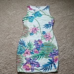 Textured, Stretch Knit JLo Dress